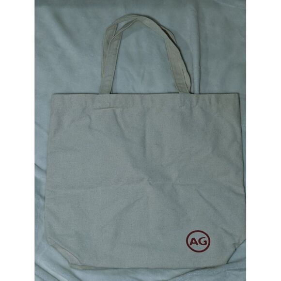 Ag Adriano Goldschmied Handbags - LUXE‎ AG Adriano Goldschmied Medium Size Solid Khaki Canvas Tote Logo